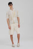 Venroy Short Sleeve Silk Camp Collar Shirt - Ancient Greek Orange Sunset