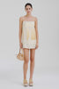Venroy Silk Twill Mini Dress - Ancient Greek Orange Sunset