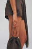 Wool Silk Drawstring Pouch - Cacao [[ U_D1 - A2100 - Satin Pouch - Cacao.mp4]]