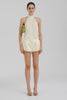 Venroy Silk Cotton Drawstring Short - Pale Yellow