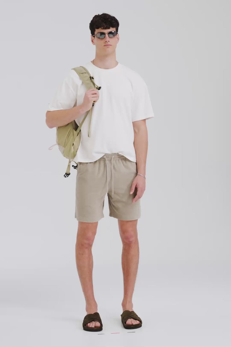 Venroy Terry Lounge Short - Olive Taupe