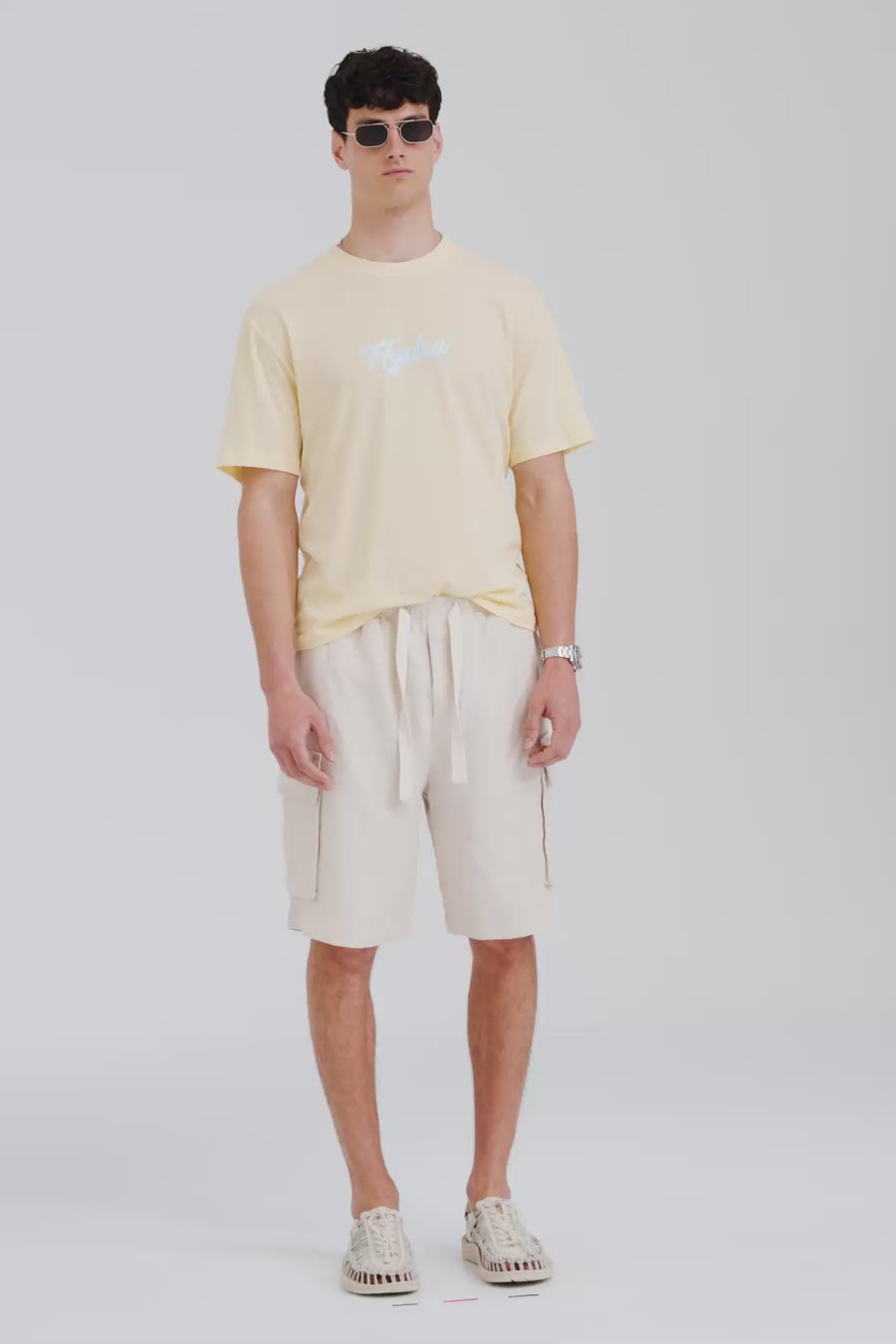 Venroy Relaxed Linen Cargo Short - Sand