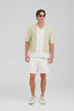 Applique Border Silk Linen Shirt - Stone Green/Cream [[M_D1 - 32208 - Applique Border Silk Linen Shirt - Stone Green Cream.mp4]]